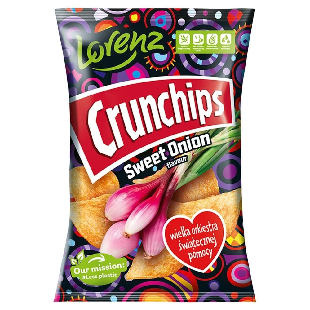 Crunchips Chipsy ziemniaczane o smaku cebulki 130 g