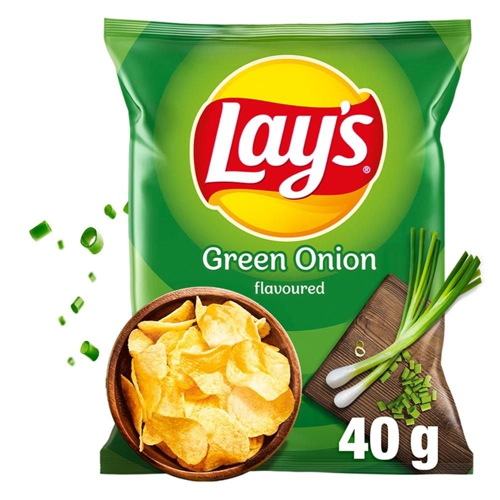 Lay's Chipsy ziemniaczane o smaku zielonej cebulki 40 g