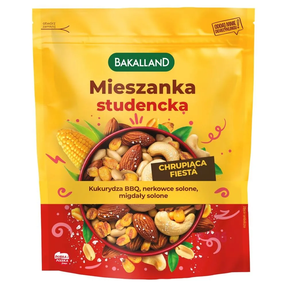 Bakalland Mieszanka studencka chrupiąca fiesta 120 g