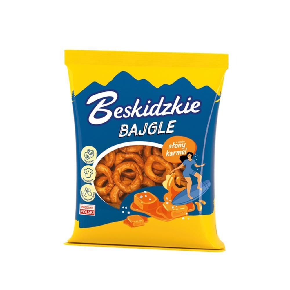 Beskidzkie Bajgle o smaku słony karmel 200 g