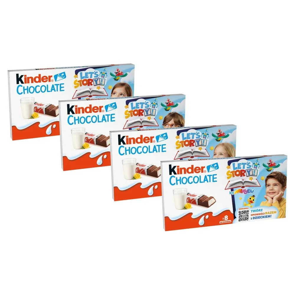 Kinder Chocolate Batonik z mlecznej czekolady z nadzieniem mlecznym 100 g