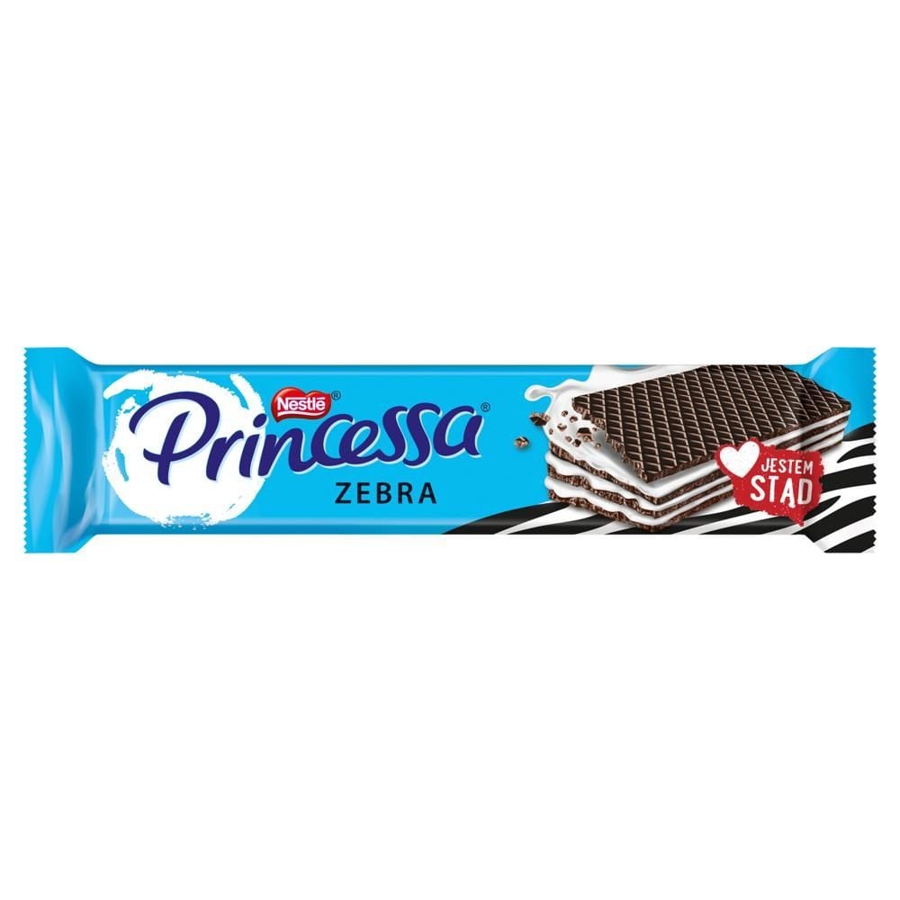 Princessa Zebra Kakaowy wafel przekładany mlecznym kremem 30 g