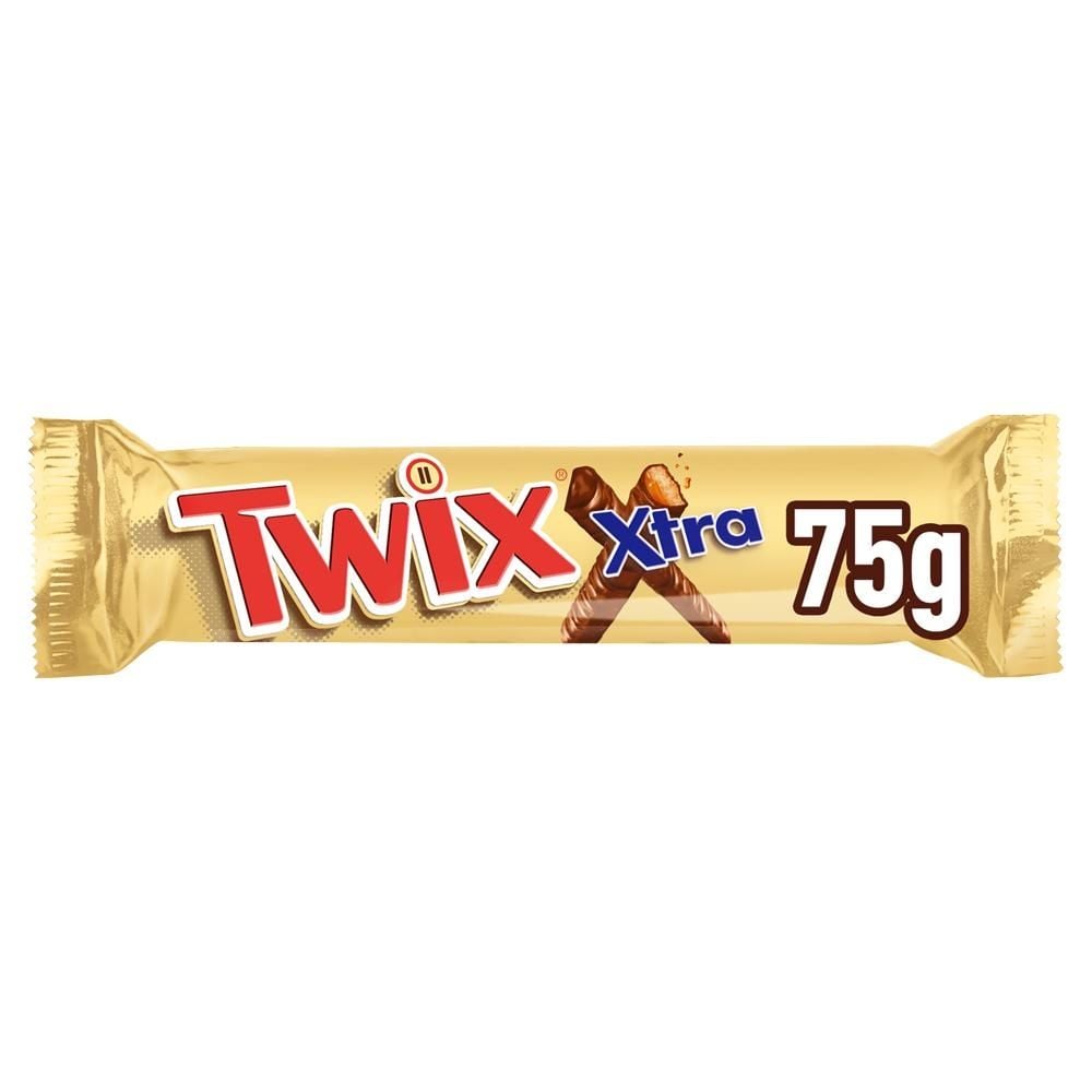 Twix Xtra Baton z ciastkami i karmelem oblany czekoladą 75 g (2 x 37,5 g)