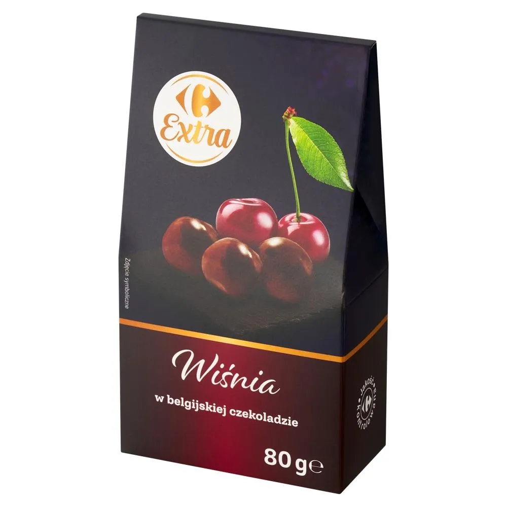 Carrefour Extra Wiśnia w belgijskiej czekoladzie 80 g
