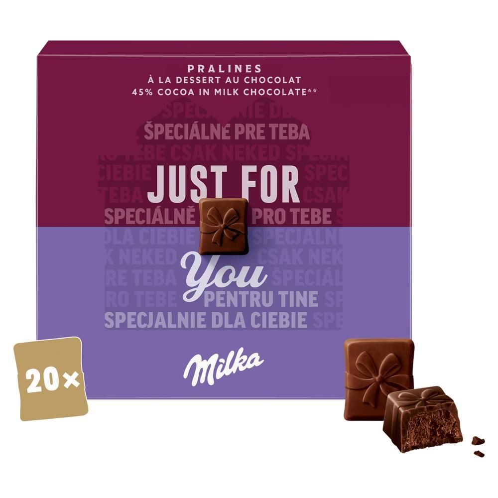 Milka Czekoladki mleczne z nadzieniem kakaowym 110 g