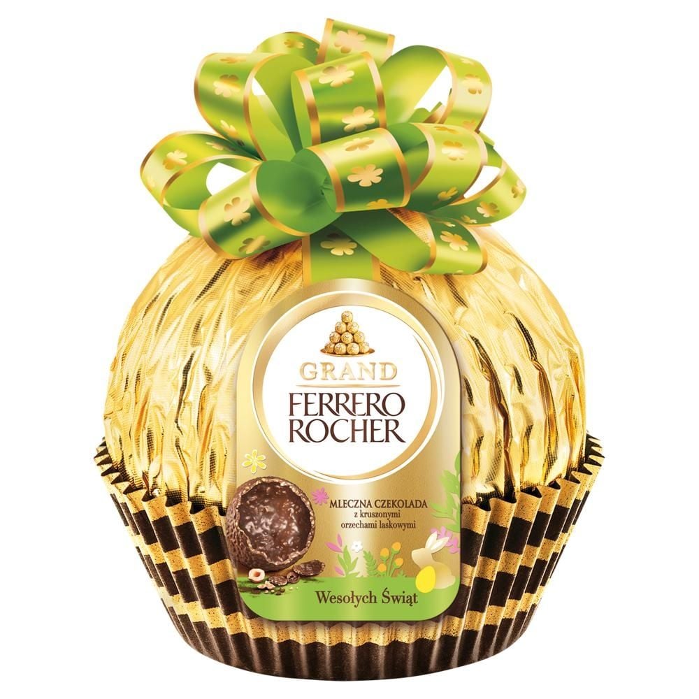 Ferrero Rocher Grand Mleczna czekolada z kruszonymi orzechami laskowymi 125 g