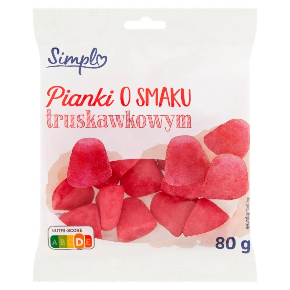 Simpl Pianki o smaku truskawkowym 80 g