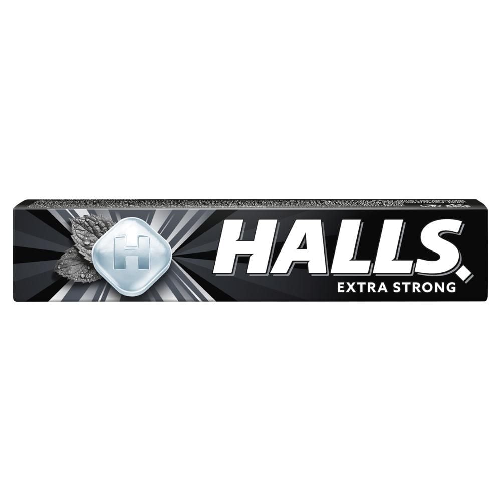 Halls Extra Strong Cukierki o smaku mentolowo-eukaliptusowym 33,5 g