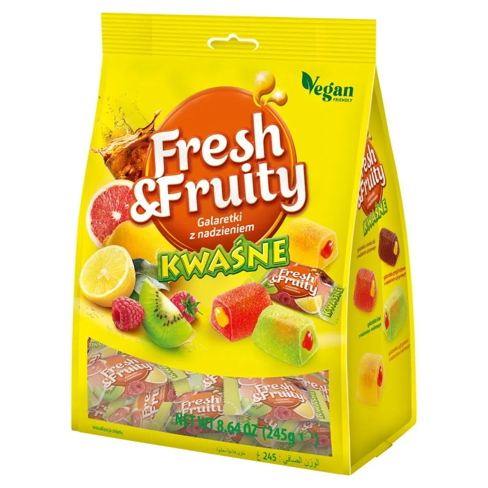 Fresh & Fruity Galaretki z nadzieniem kwaśne 245 g