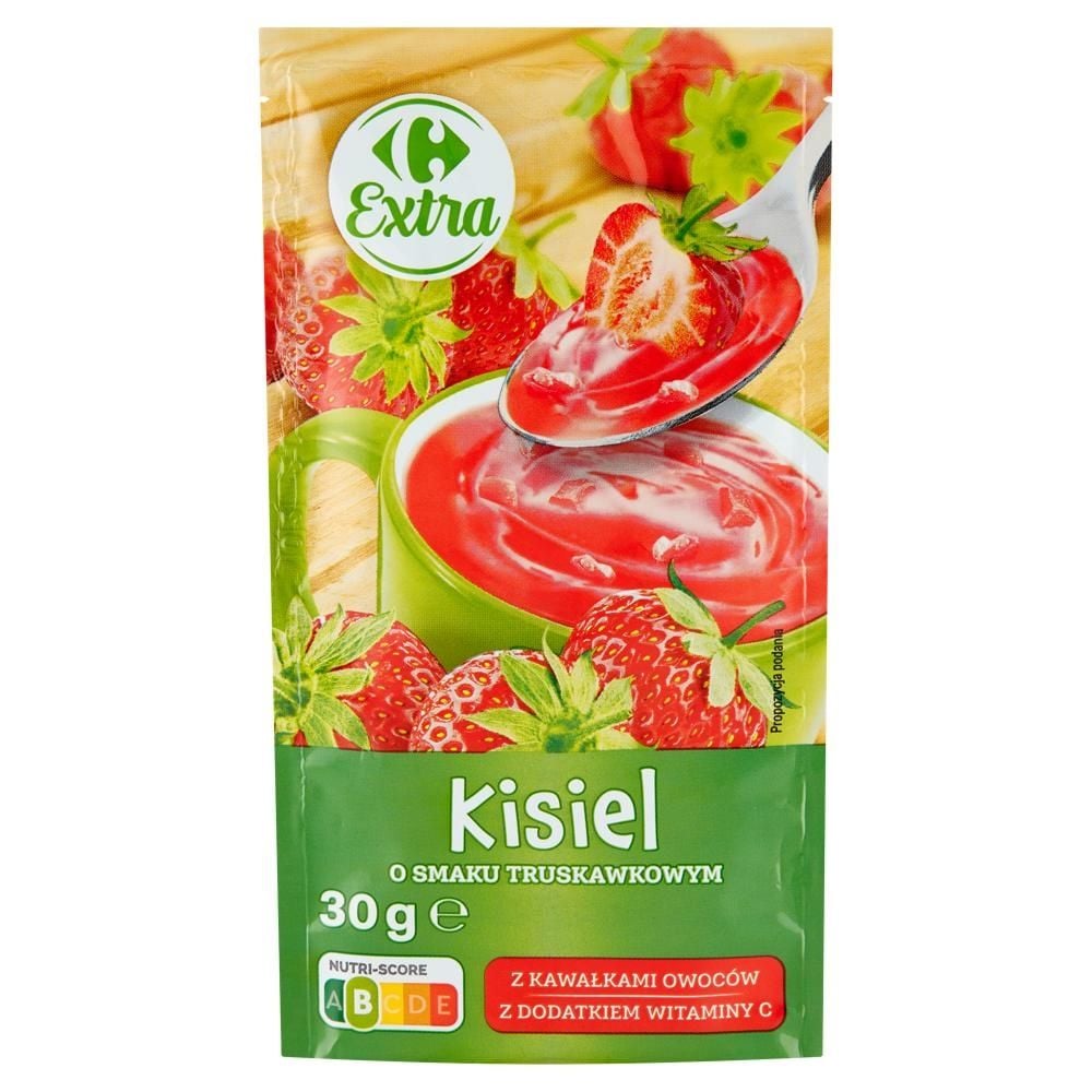 Carrefour Extra Kisiel o smaku truskawkowym 30 g