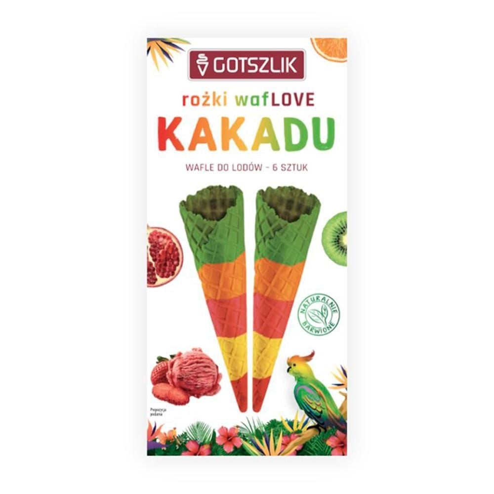 Wafle do lodów rożki waflove kakadu 110 g (6 sztuk)