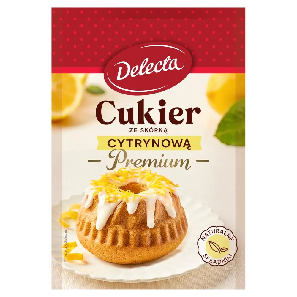 Delecta Premium Cukier ze skórką cytrynową 15 g