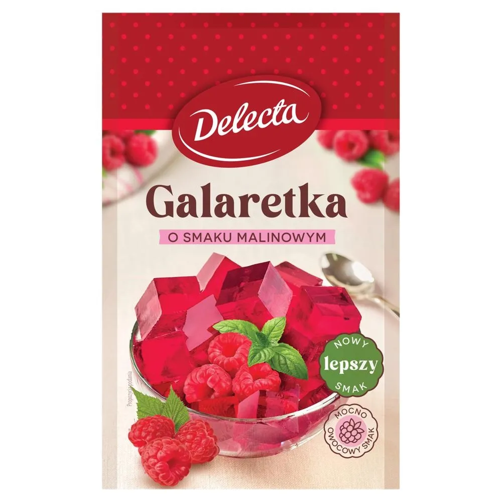 Delecta Galaretka o smaku malinowym 70 g