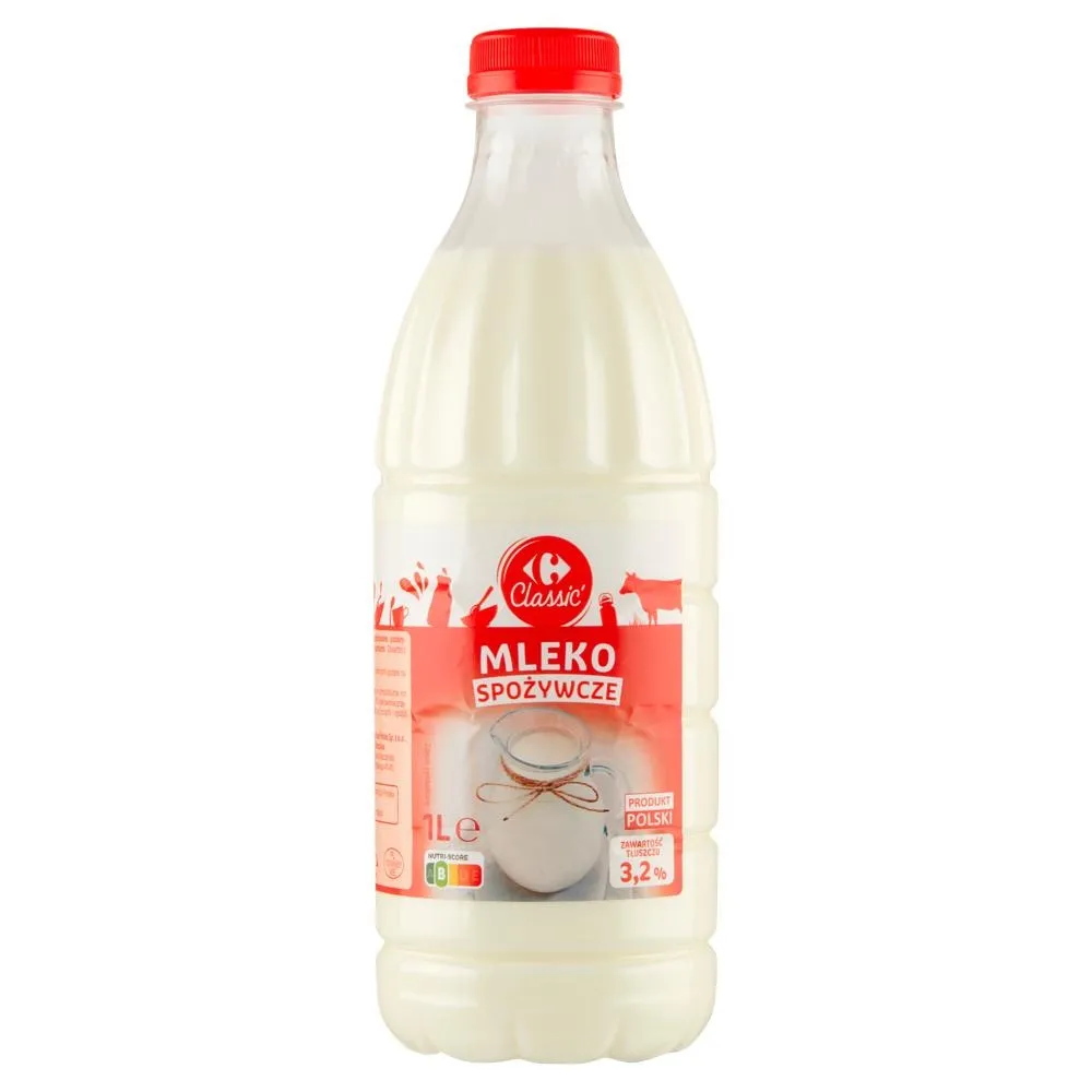 Carrefour Classic Mleko spożywcze 3,2 % 1 l