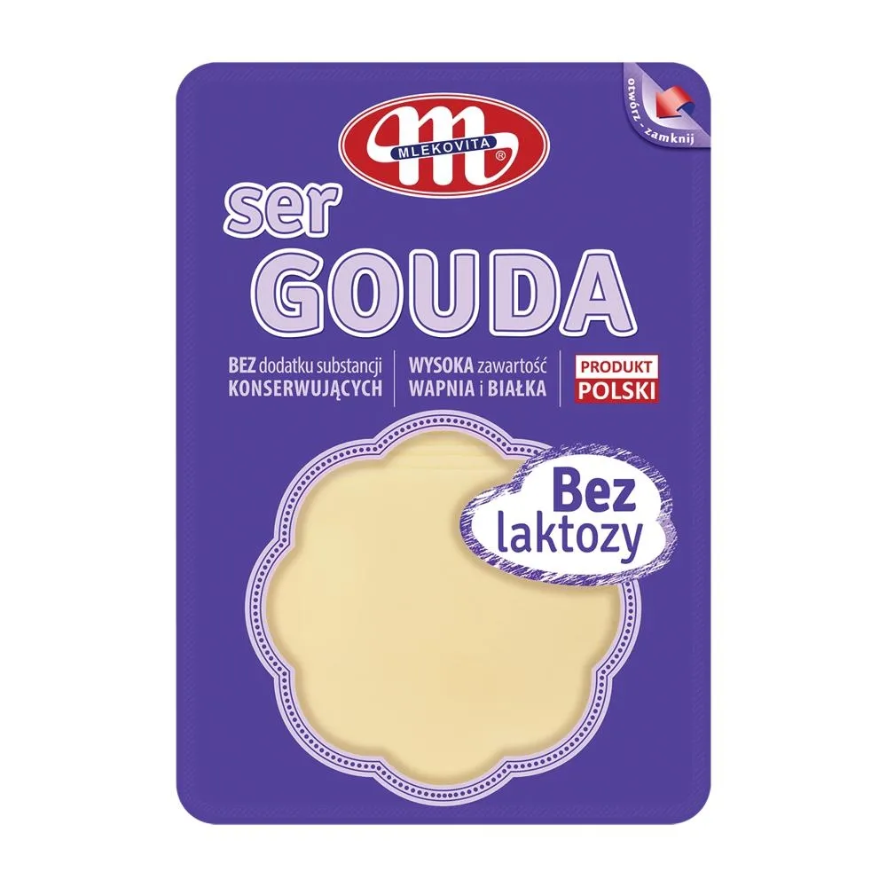 Mlekovita Ser Gouda bez laktozy plastry 150g