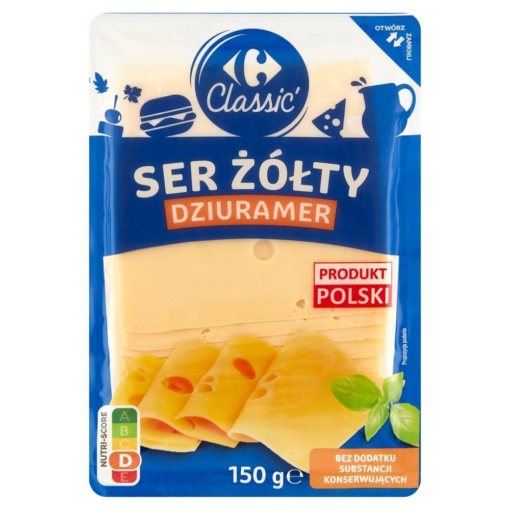 Carrefour Classic Ser żółty dziuramer 150 g