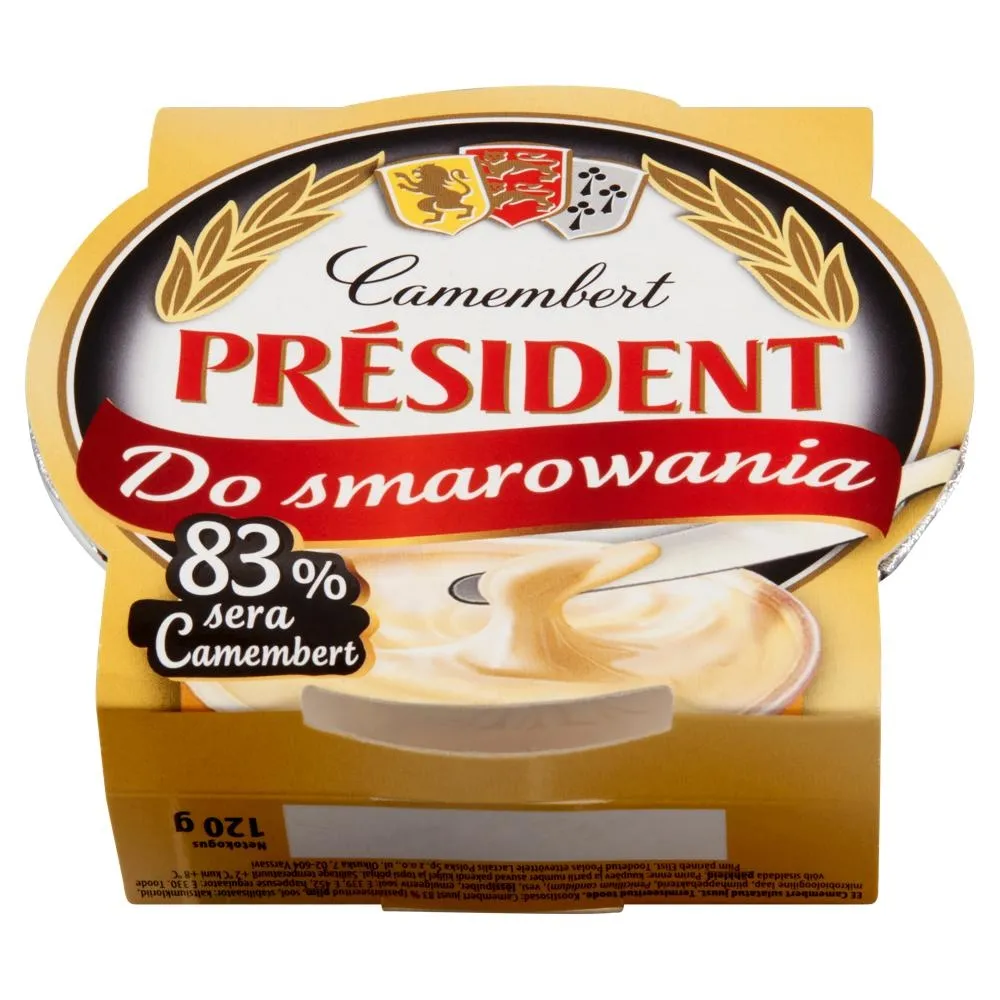 Président Ser topiony Camembert do smarowania 120 g