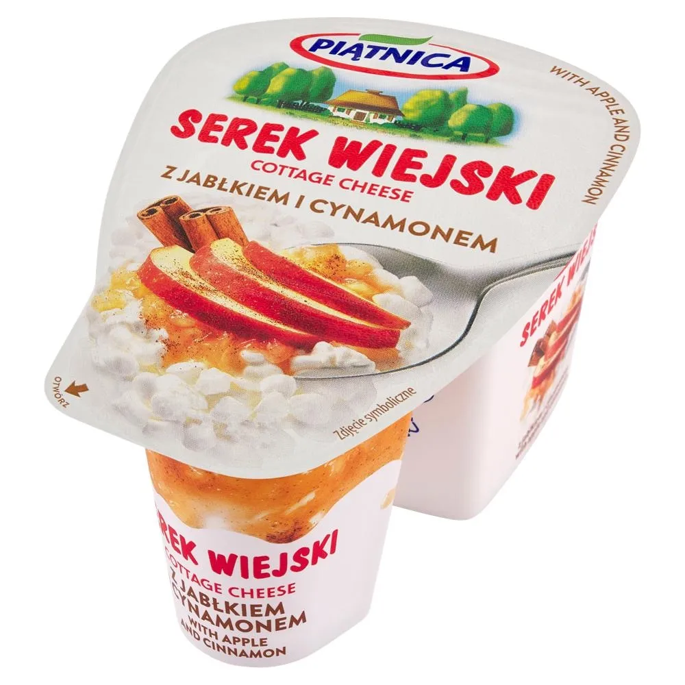 Piątnica Serek wiejski z jabłkiem i cynamonem 150 g
