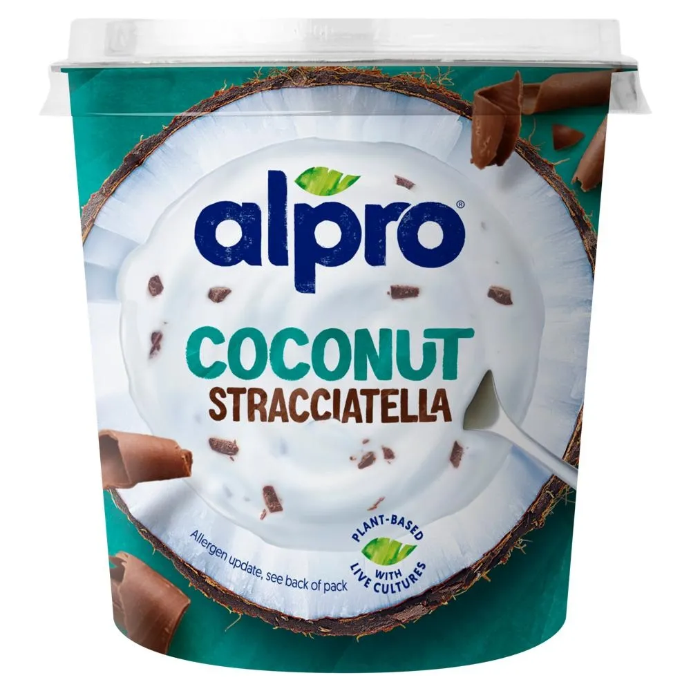 Alpro Produkt kokosowy z żywymi kulturami bakterii i kawałkami czekolady 340 g