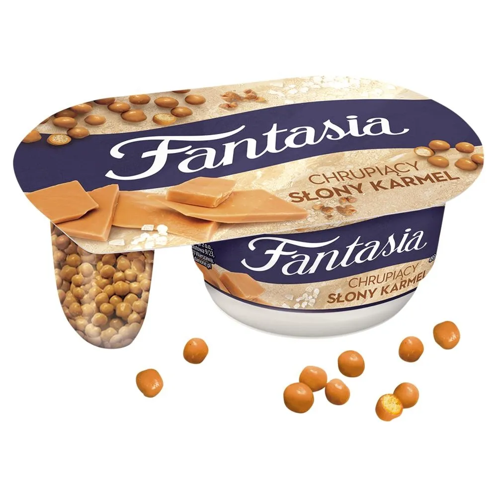 Fantasia Jogurt kremowy chrupiący słony karmel 99 g