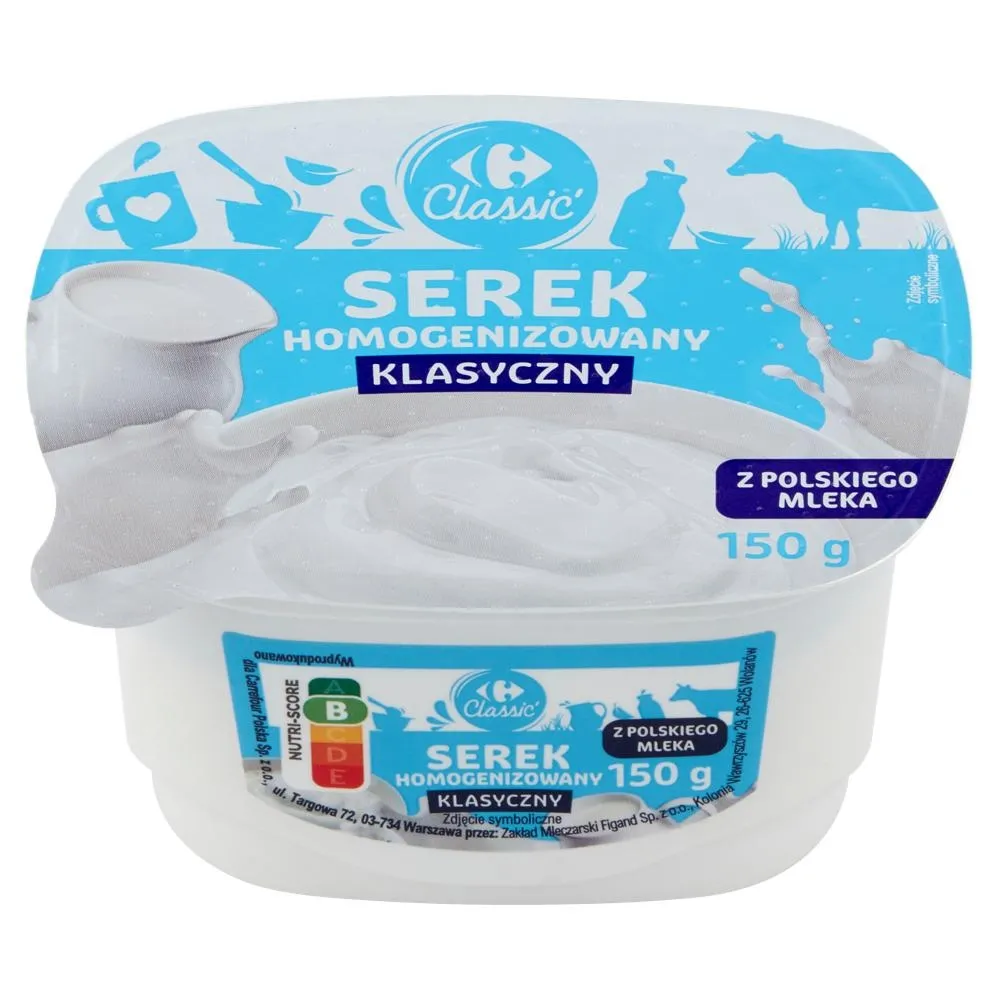 Carrefour Classic Serek homogenizowany klasyczny 150 g