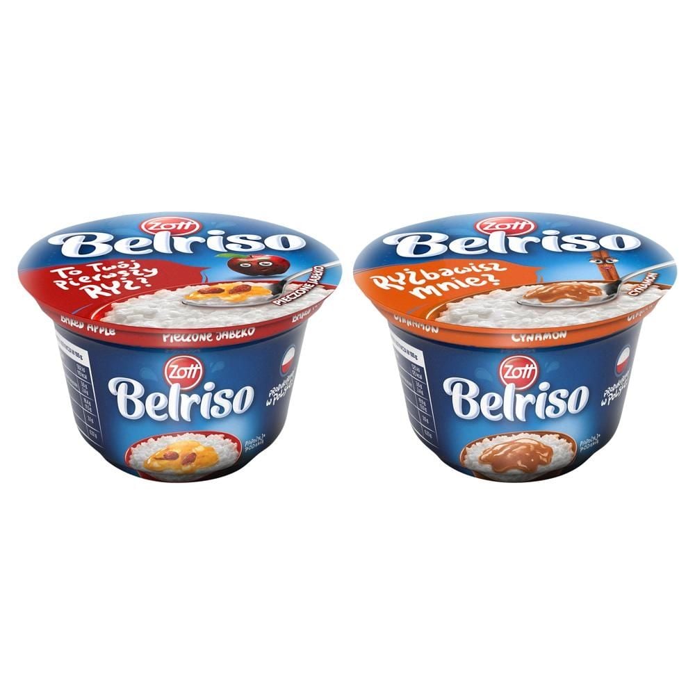 Zott Belriso Deser mleczny z ryżem i sosem 200 g
