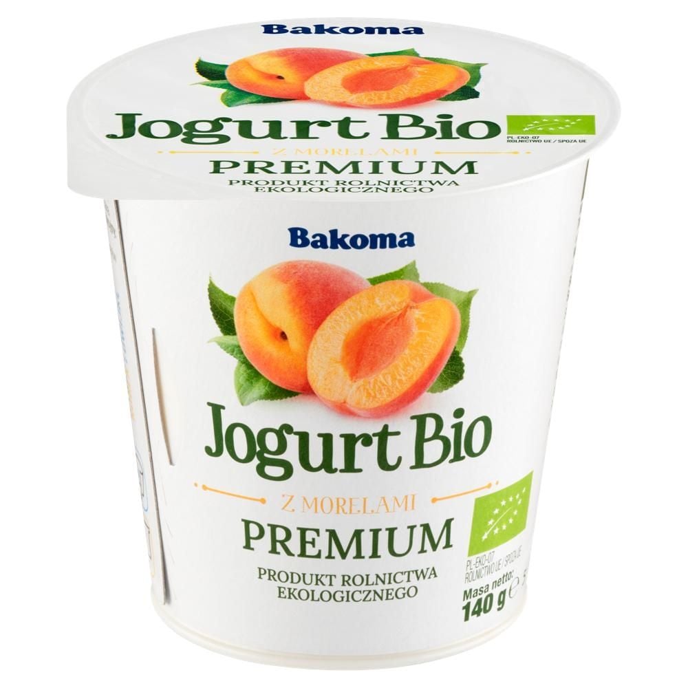 Bakoma Jogurt Bio z morelami premium 140 g