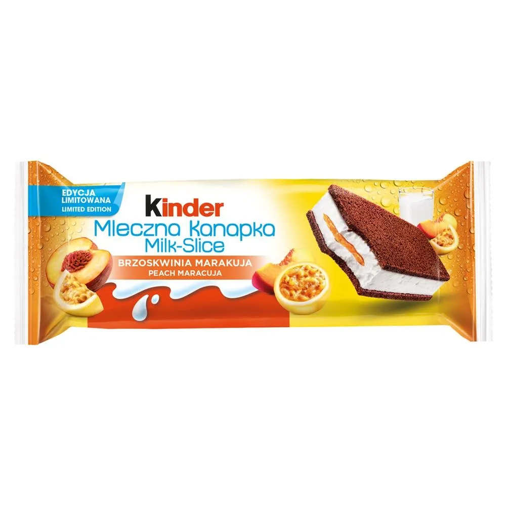 Kinder Mleczna Kanapka Biszkopt z nadzieniem mlecznym brzoskwinia marakuja 28 g