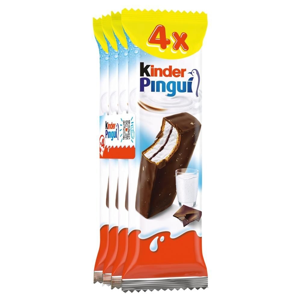 Kinder Pingui Biszkopt z czekoladą i mlecznym i kakaowym nadzieniem 4 x 30 g
