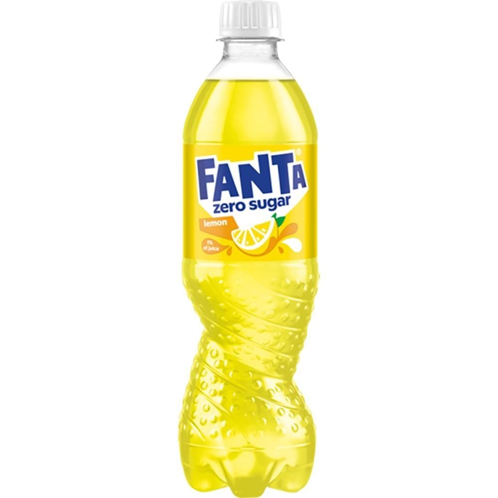 Fanta Zero Sugar Napój gazowany o smaku cytrynowym 500 ml
