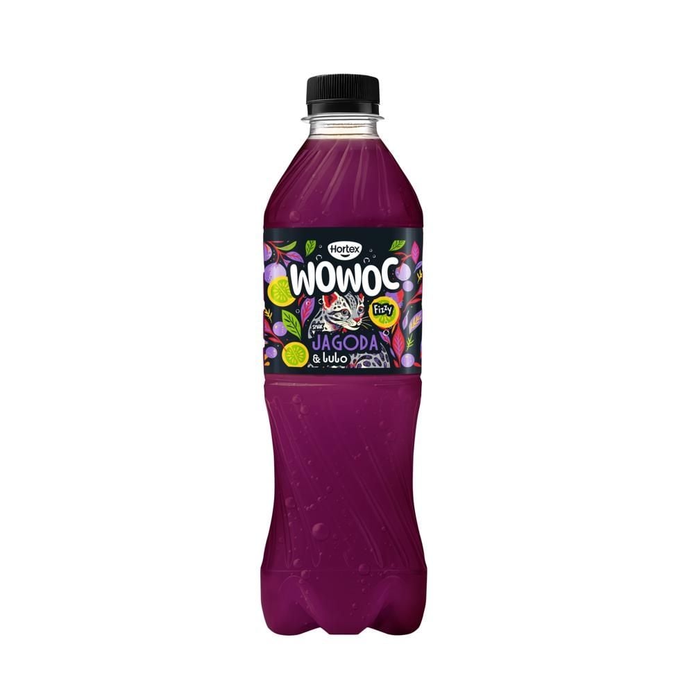 Hortex Wowoc Napój gazowany smak jagoda & lulo 500 ml