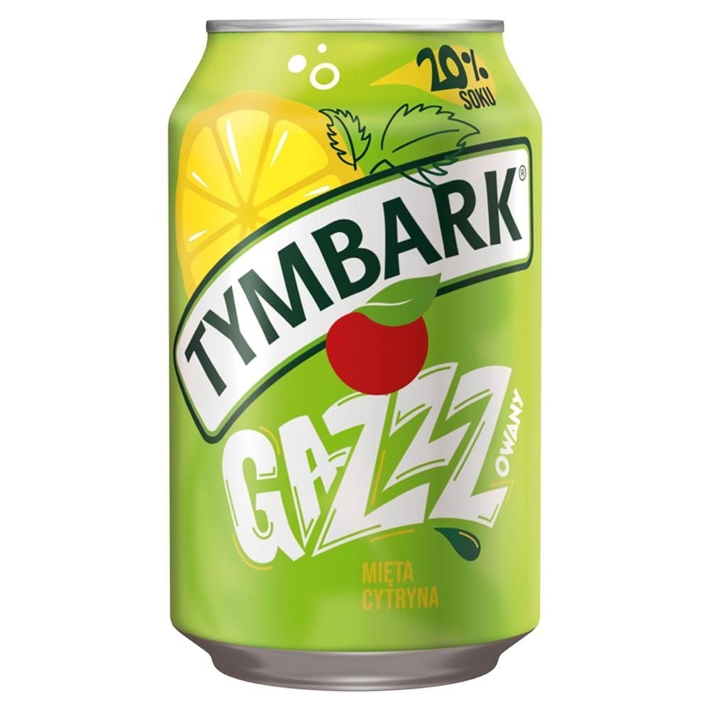 Tymbark Gazzzowany Napój gazowany mięta cytryna 330 ml