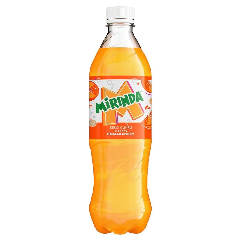 Mirinda Zero cukru Napój gazowany o smaku pomarańczy 500 ml