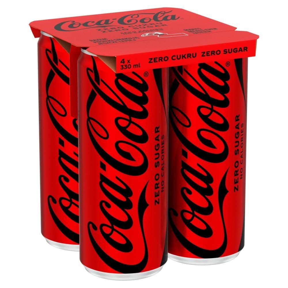 Coca-Cola zero Napój gazowany 4 x 330 ml