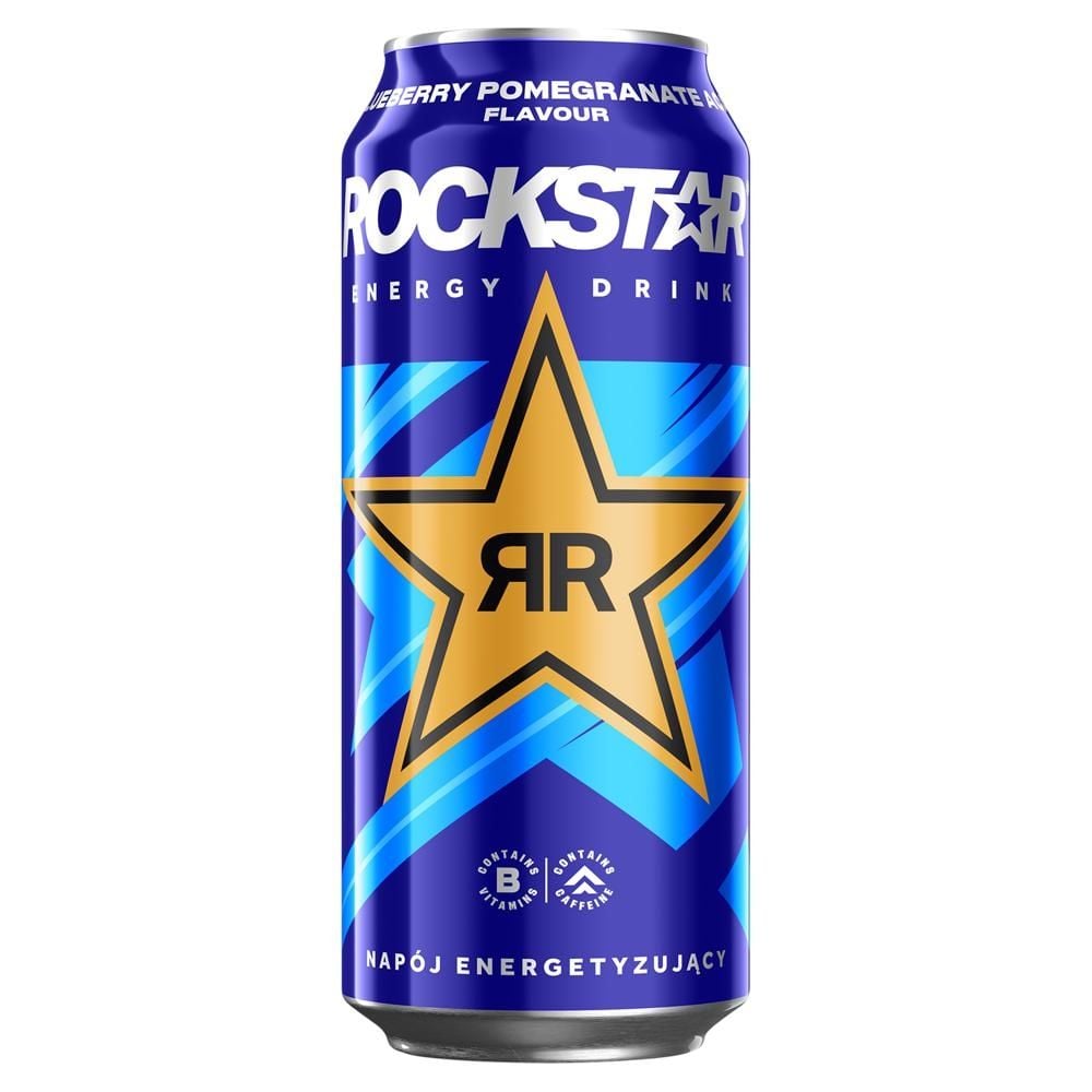 Rockstar Gazowany napój energetyzujący o smaku owoców jagodowych i granatu 500 ml