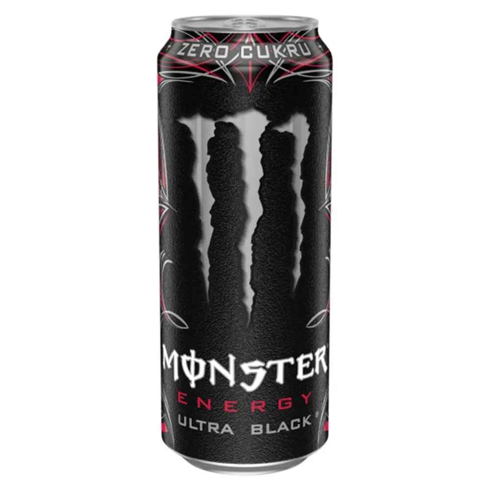 Monster Energy Ultra Black Gazowany napój energetyczny 500 ml