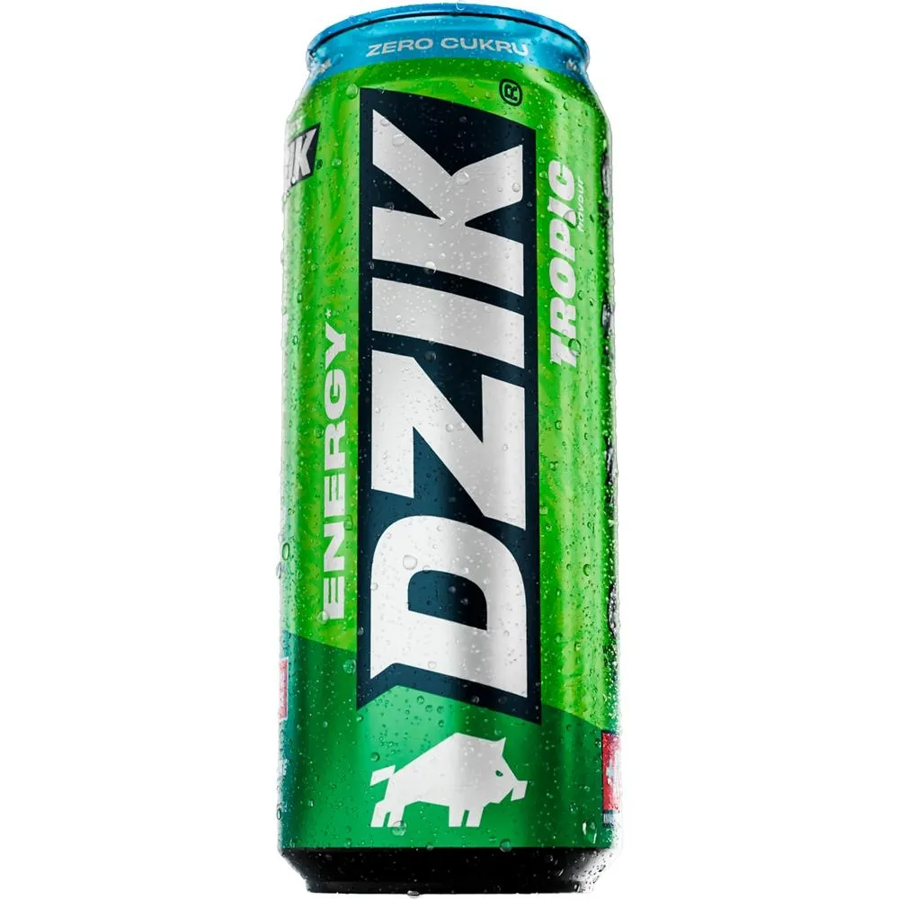 Dzik Energy Napój energetyzujący o smaku tropikalnym bez cukru 500 ml