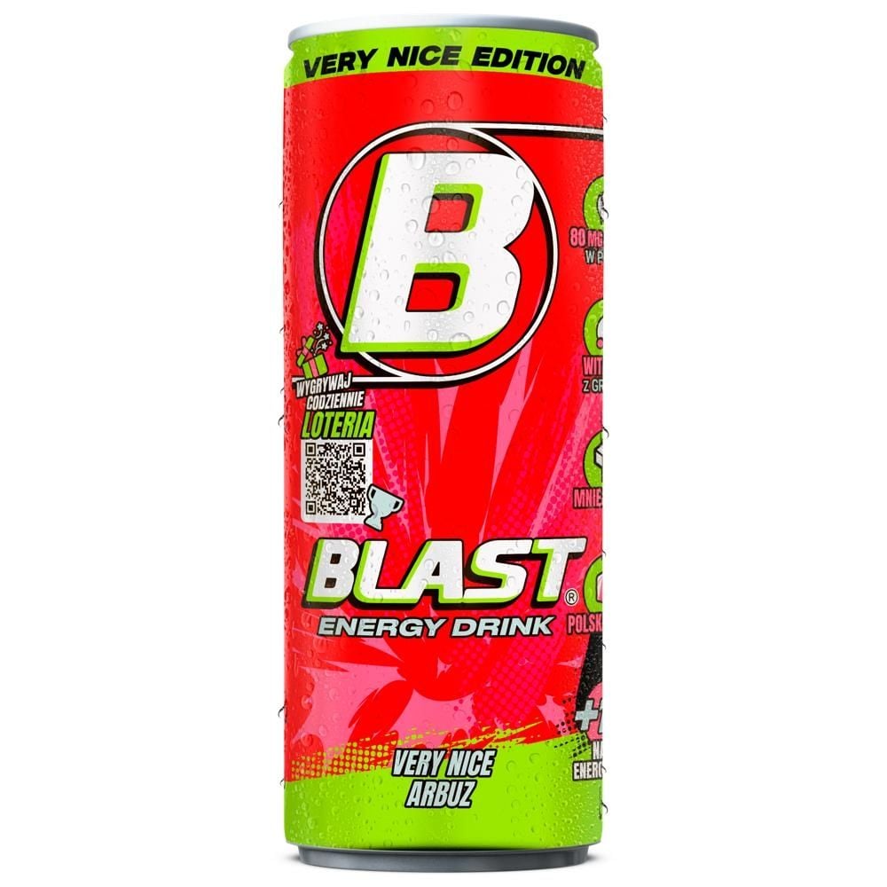 Blast Very Nice Arbuz Gazowany napój energetyczny 250 ml
