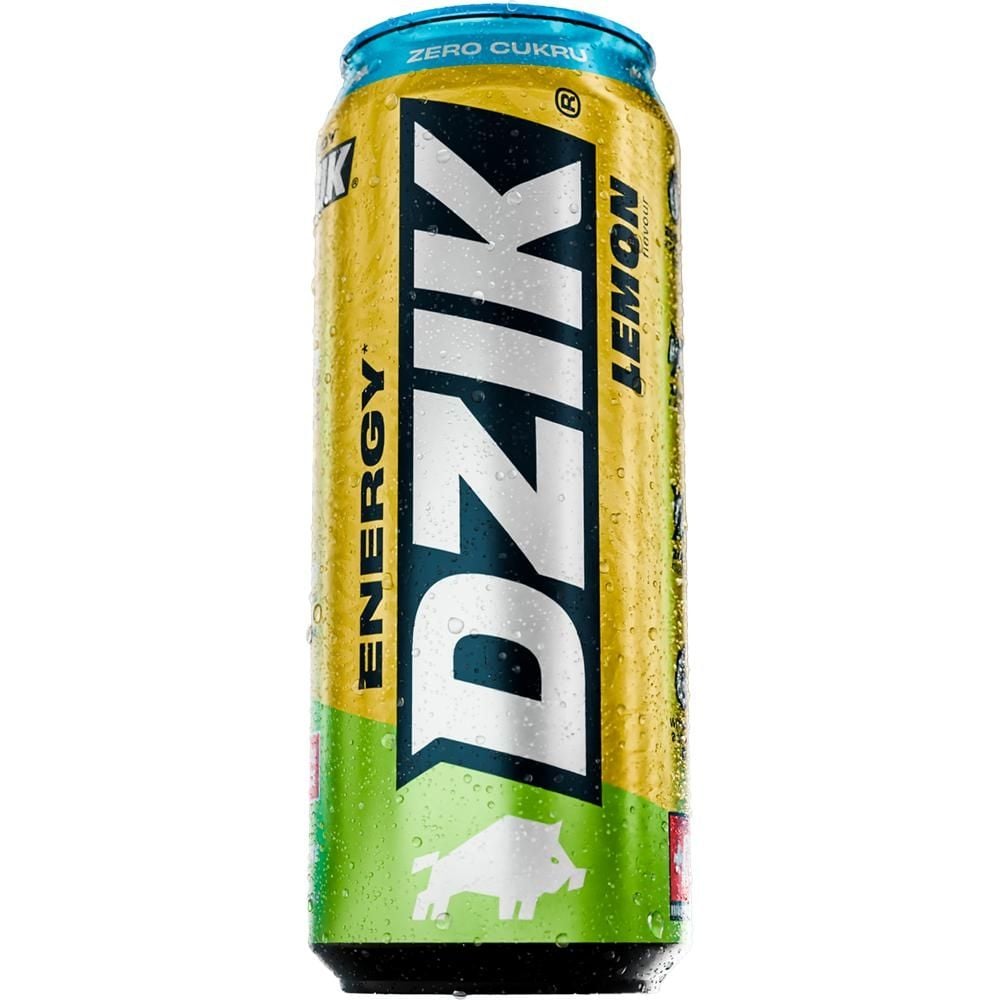 Dzik Energy Napój energetyzujący o smaku cytrynowym bez cukru 500 ml