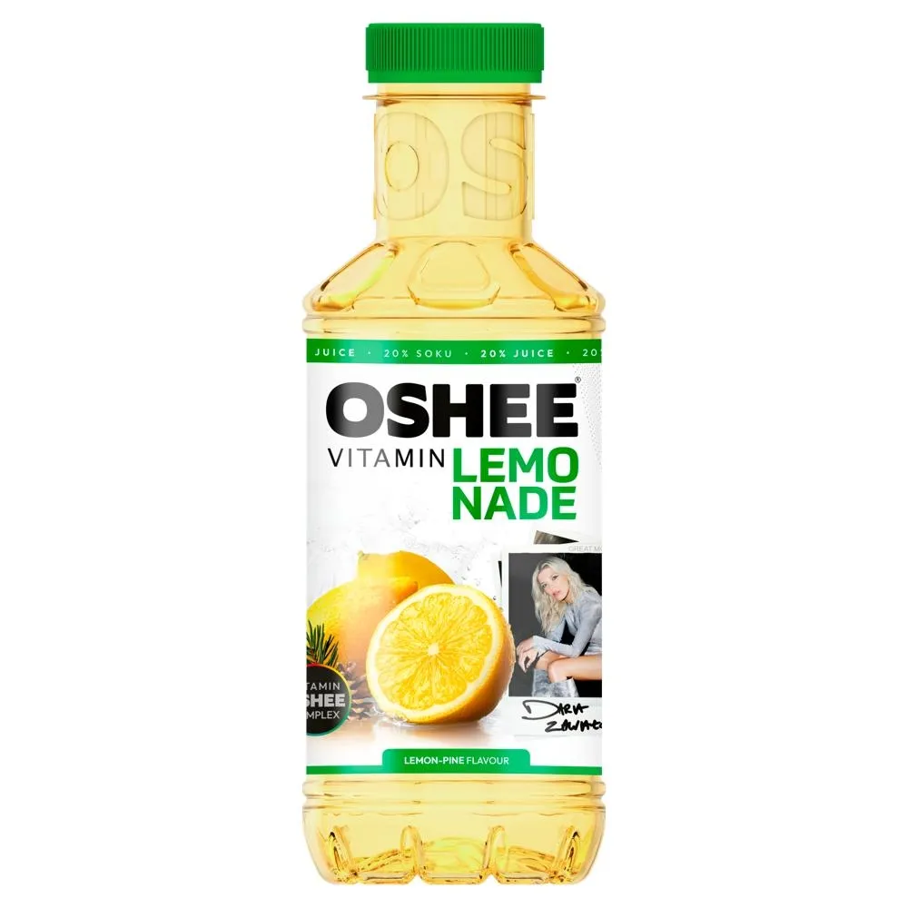 Oshee Vitamin Lemonade Napój niegazowany o smaku cytryny i sosny 555 ml