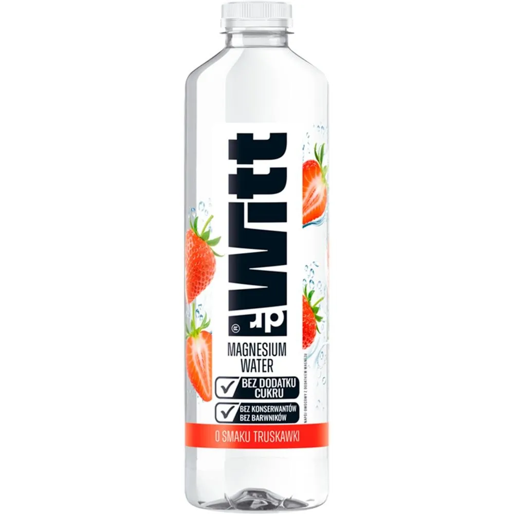 Dr Witt Magnesium Water Napój owocowy o smaku truskawki 1,25 l