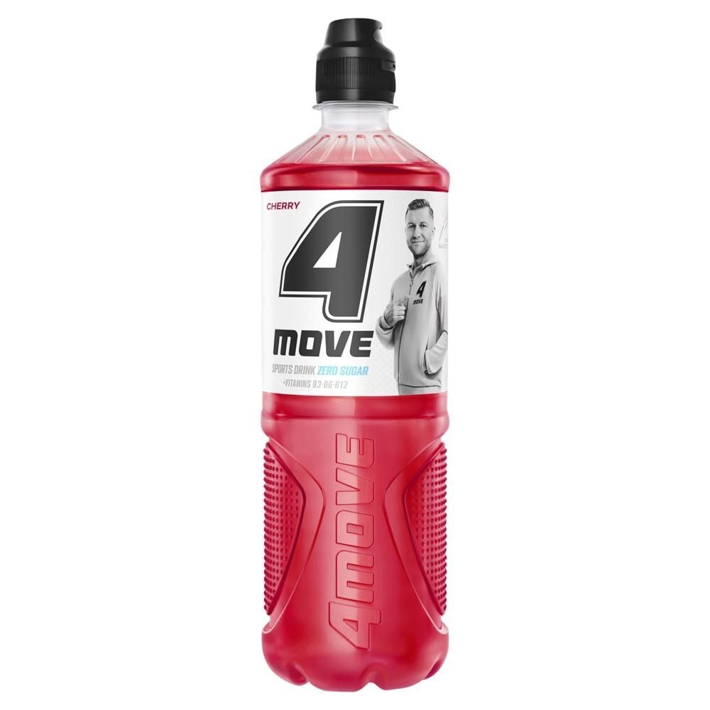 4Move Zero Sugar Napój niegazowany o smaku wiśniowym 750 ml