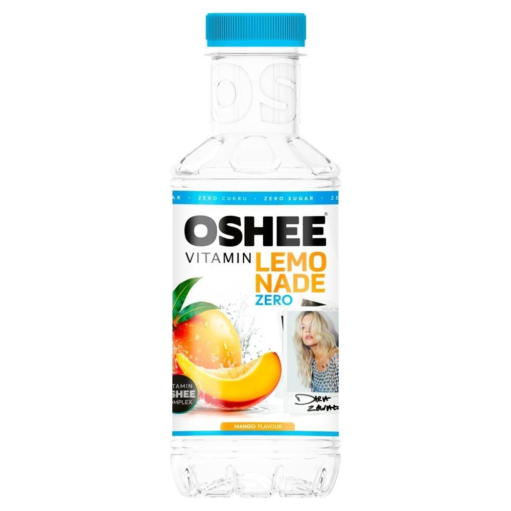 Oshee Vitamin Lemonade Zero Napój niegazowany o smaku mango 555 ml