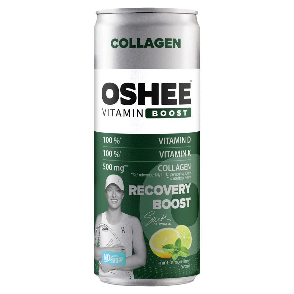 Oshee Vitamin Boost Napój gazowany smak mięta-cytryna-limonka 250 ml