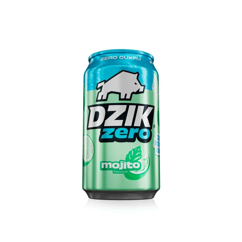 Dzik Zero Gazowany napój o smaku mojito bez cukru 330 ml