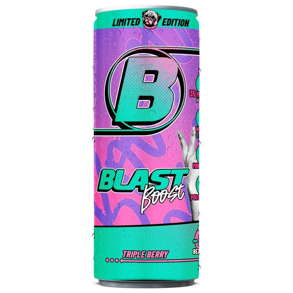 Blast Boost Triple Berry Gazowany napój 250 ml