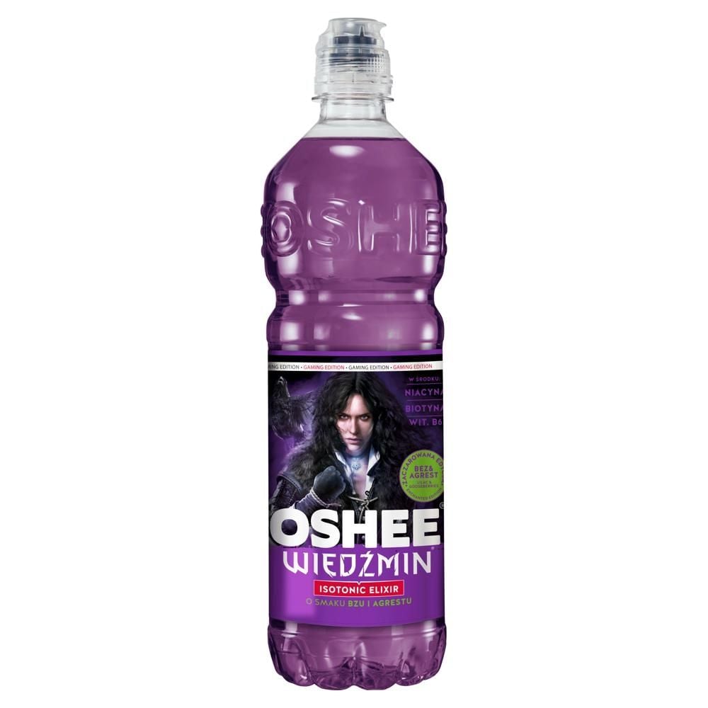 Oshee Wiedźmin Napój izotoniczny niegazowany o smaku bzu i agrestu 0,75 ml