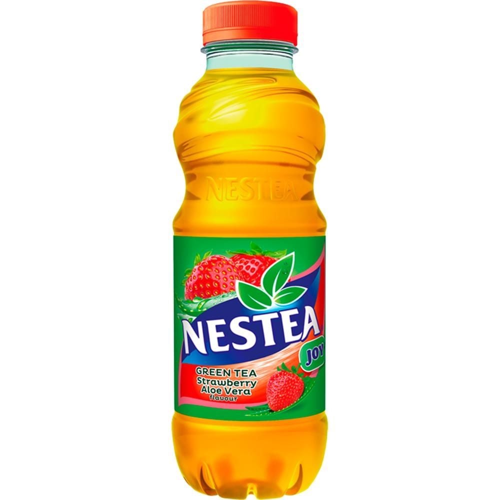 Nestea Joy Green Tea Napój owocowo-herbaciany o smaku truskawkowym z dodatkiem aloesu 500 ml