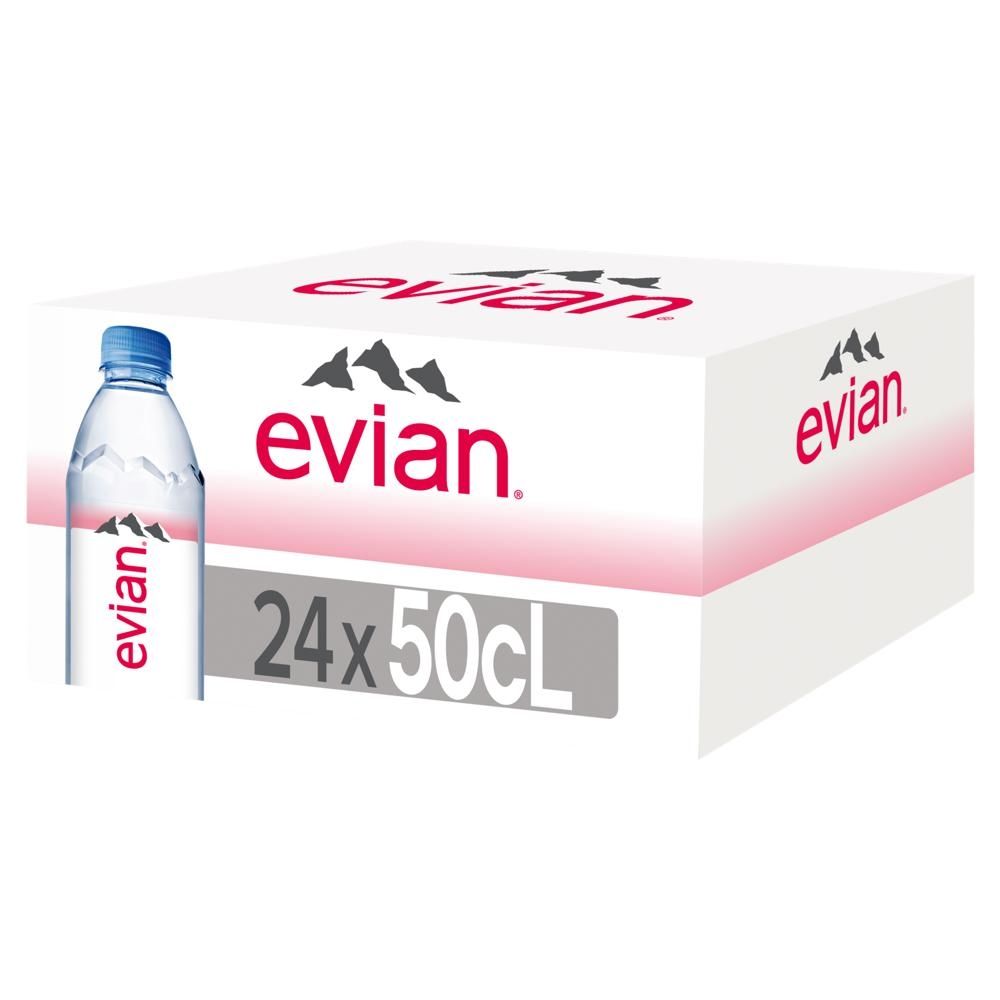 Evian Naturalna woda mineralna niegazowana 24 x 500 ml