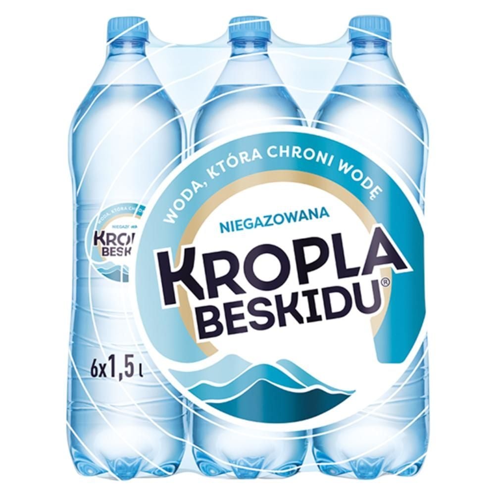 Kropla Beskidu Naturalna woda mineralna niegazowana 6 x 1,5 l